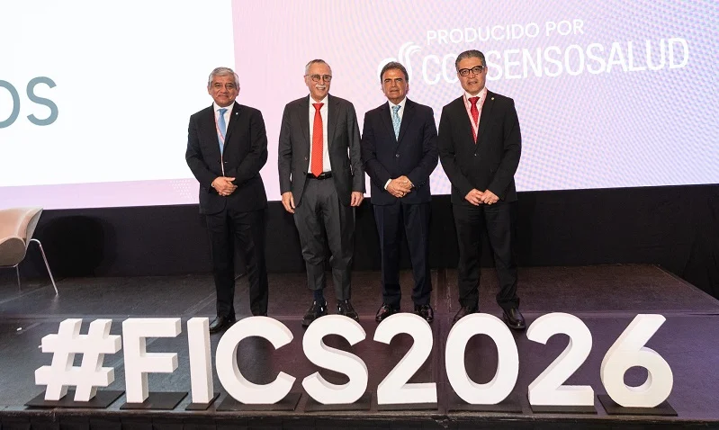 Autoridades sanitarias durante la apertura del Congreso Iberoamericano de Salud FICS 2026.